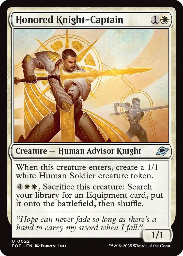 Honored Knight - Captain [EOE - 22] - Cartes Sportives Rive Sud
