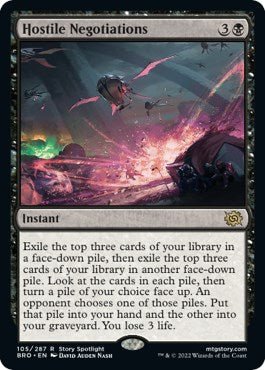 Hostile Negotiations [BRO - 105] - Cartes Sportives Rive Sud