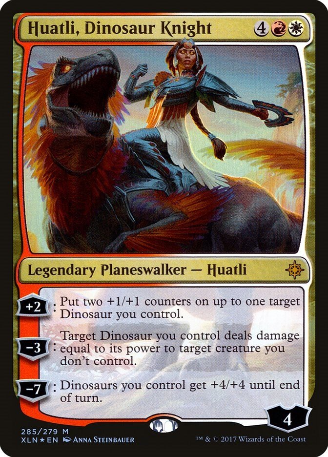 Huatli, Dinosaur Knight [XLN - 285] - Cartes Sportives Rive Sud