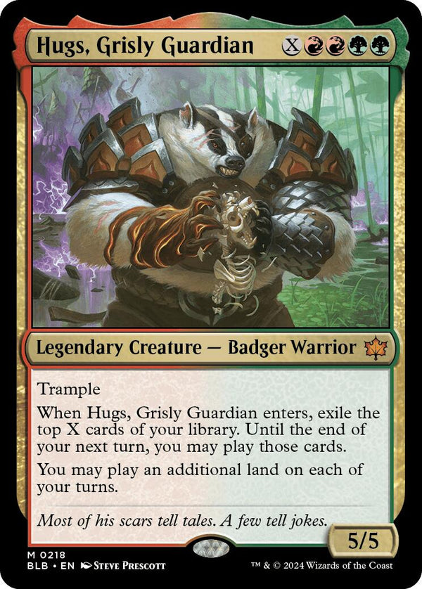 Hugs, Grisly Guardian [BLB - 218] - Cartes Sportives Rive Sud