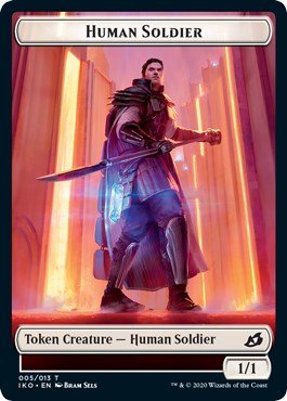 Human Soldier Token (005) [IKO - 5] - Cartes Sportives Rive Sud