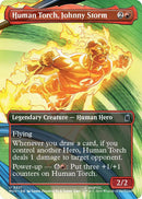 Human Torch, Johnny Storm (Borderless) [MSH - 321] - Cartes Sportives Rive Sud