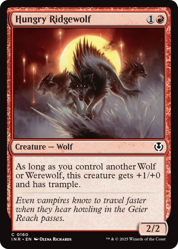 Hungry Ridgewolf [INR - 160] - Cartes Sportives Rive Sud