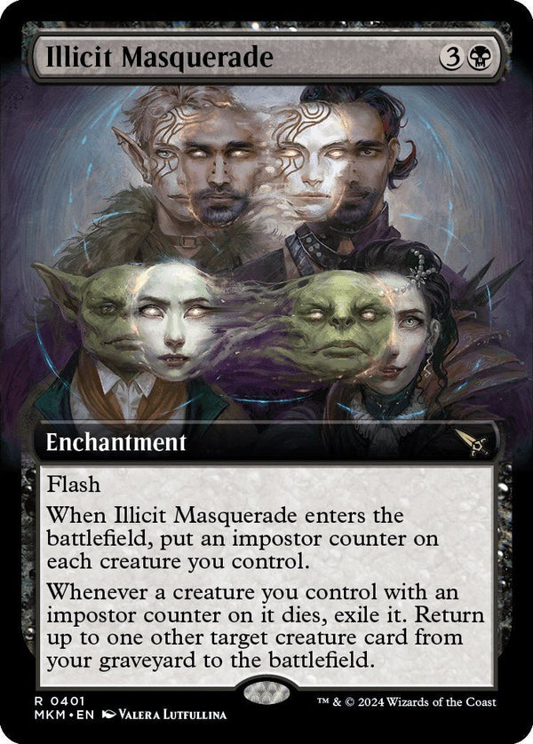 Illicit Masquerade (Extended Art) [MKM - 401] - Cartes Sportives Rive Sud