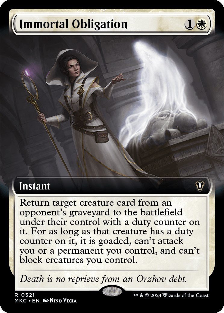 Immortal Obligation (Extended Art) [MKC - 321] - Cartes Sportives Rive Sud