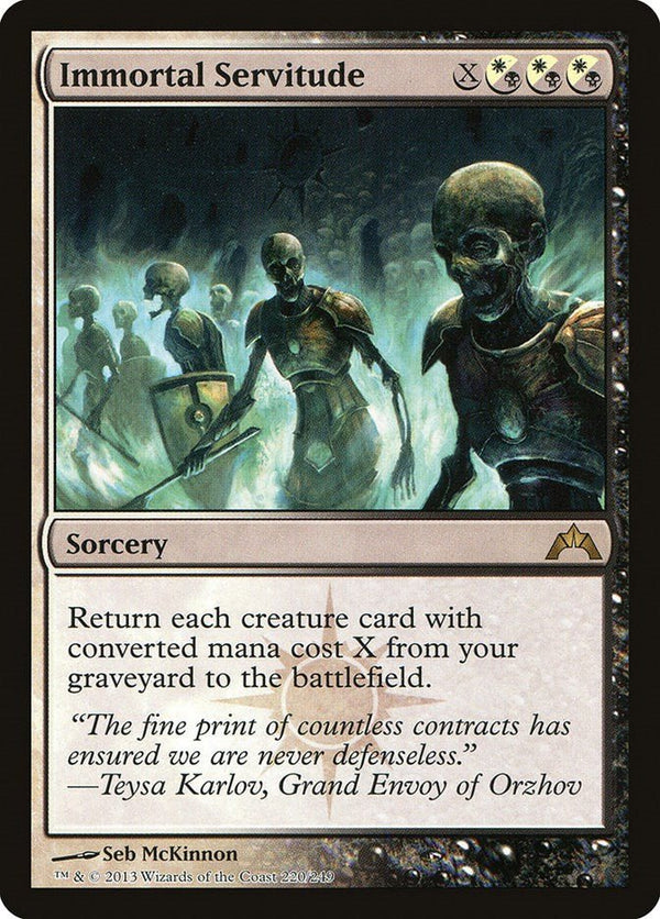 Immortal Servitude [GTC - 220] - Cartes Sportives Rive Sud