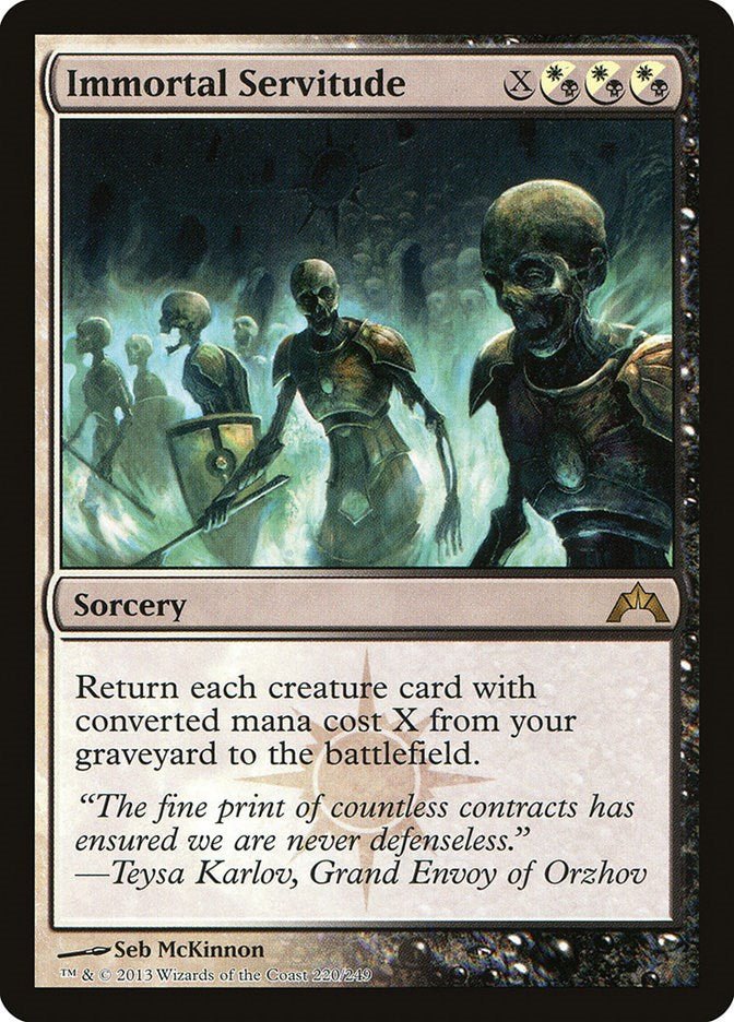 Immortal Servitude [GTC - 220] - Cartes Sportives Rive Sud
