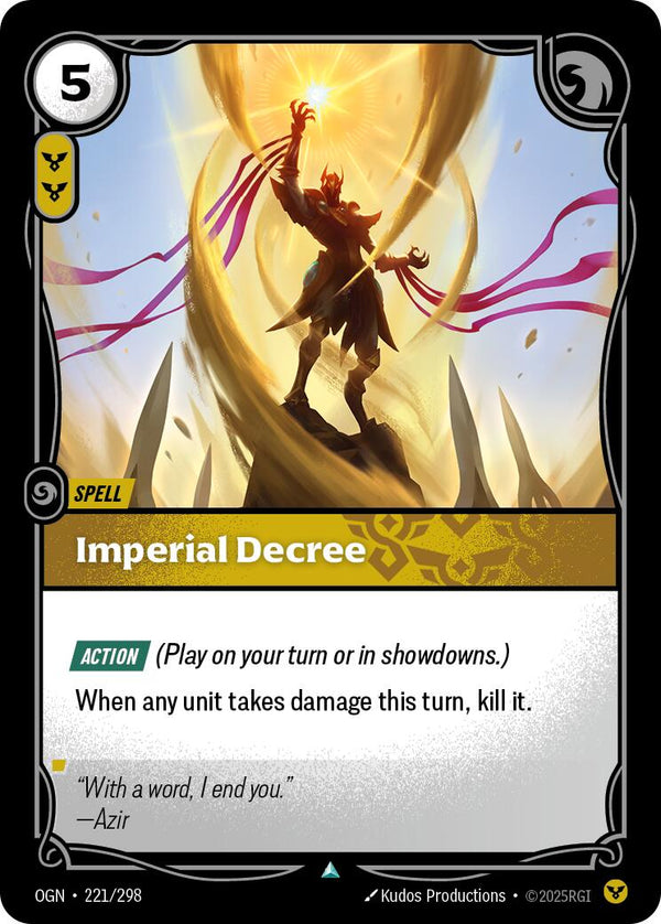Imperial Decree [OGN - 221/298] - Cartes Sportives Rive Sud