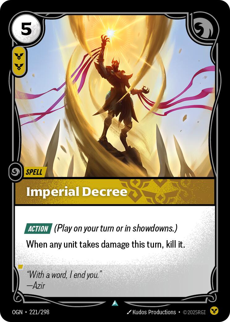 Imperial Decree [OGN - 221/298] - Cartes Sportives Rive Sud