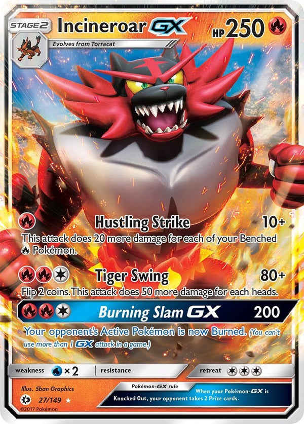 Incineroar GX [SM01 - 27/149] - Cartes Sportives Rive Sud