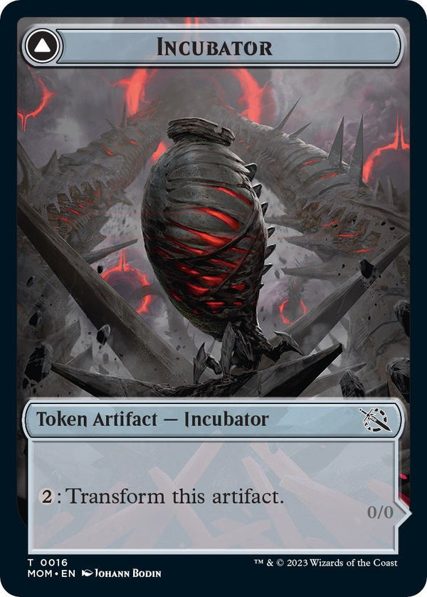 Incubator (0016) // Phyrexian (0016) Double - Sided Token [MOM - 16] - Cartes Sportives Rive Sud
