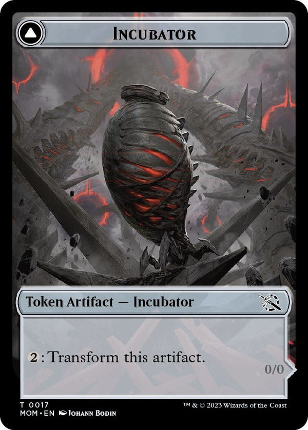 Incubator (0017) // Phyrexian (0017) Double - Sided Token [MOM - 17] - Cartes Sportives Rive Sud