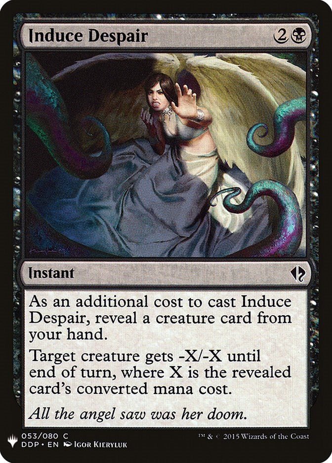 Induce Despair [LIST - 53] - Cartes Sportives Rive Sud