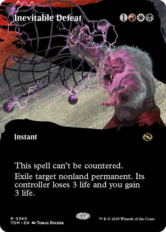 Inevitable Defeat (Borderless) - Cartes Sportives Rive Sud