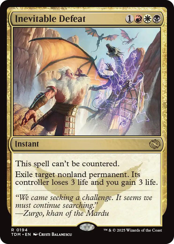Inevitable Defeat [TDM - 194] - Cartes Sportives Rive Sud