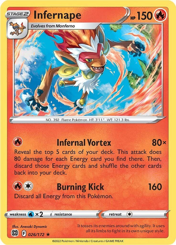 Infernape [SWSH09 - 026/172] - Cartes Sportives Rive Sud