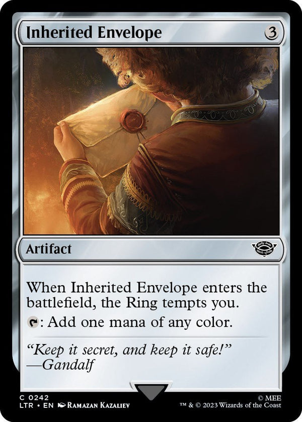 Inherited Envelope [LTR - 242] - Cartes Sportives Rive Sud