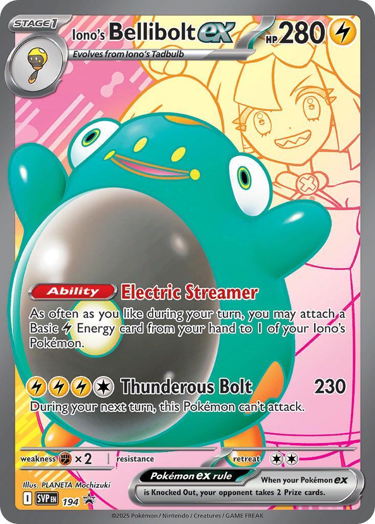 Iono's Bellibolt ex - 194 [SVP - 194] - Cartes Sportives Rive Sud