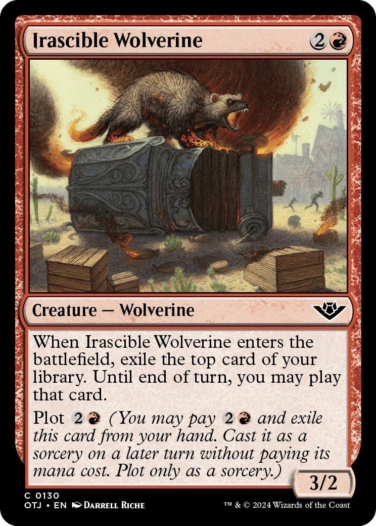Irascible Wolverine [OTJ - 130] - Cartes Sportives Rive Sud