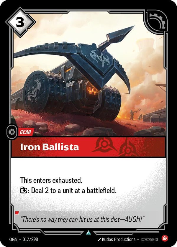 Iron Ballista [OGN - 017/298] - Cartes Sportives Rive Sud