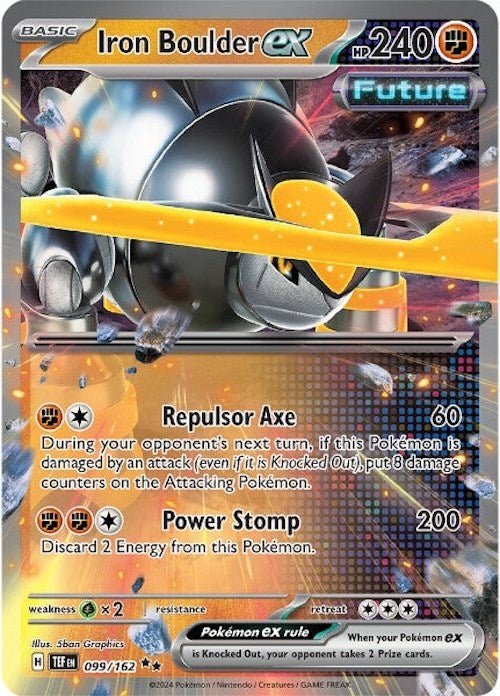 Iron Boulder ex - 099/162 [TEF - 099/162] - Cartes Sportives Rive Sud