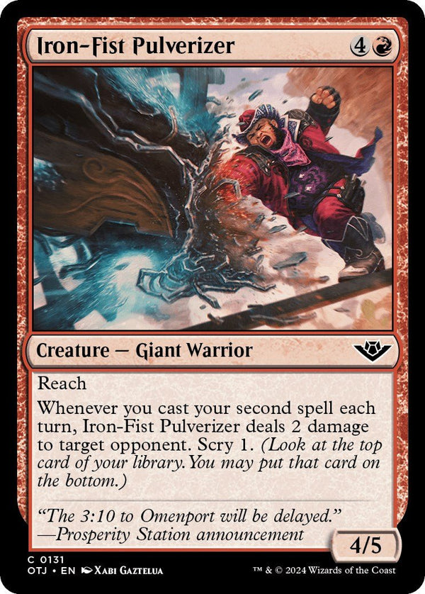 Iron - Fist Pulverizer [OTJ - 131] - Cartes Sportives Rive Sud