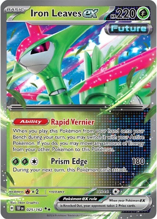 Iron Leaves ex - 025/162 [TEF - 025/162] - Cartes Sportives Rive Sud