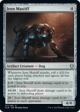 Iron Mastiff [CLB - 317] - Cartes Sportives Rive Sud