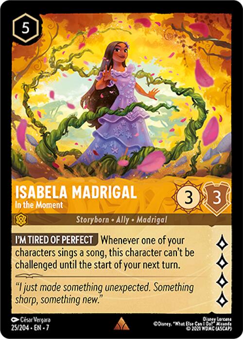 Isabela Madrigal - In the Moment [7 - 25/204] - Cartes Sportives Rive Sud