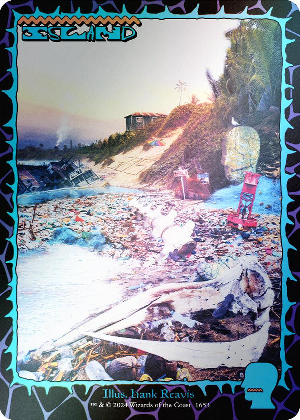 Island (1653) (Rainbow Foil) [SLD - 1653] - Cartes Sportives Rive Sud