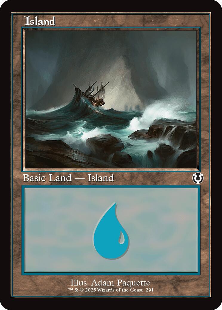 Island (291) (Retro Frame) [INR - 291] - Cartes Sportives Rive Sud