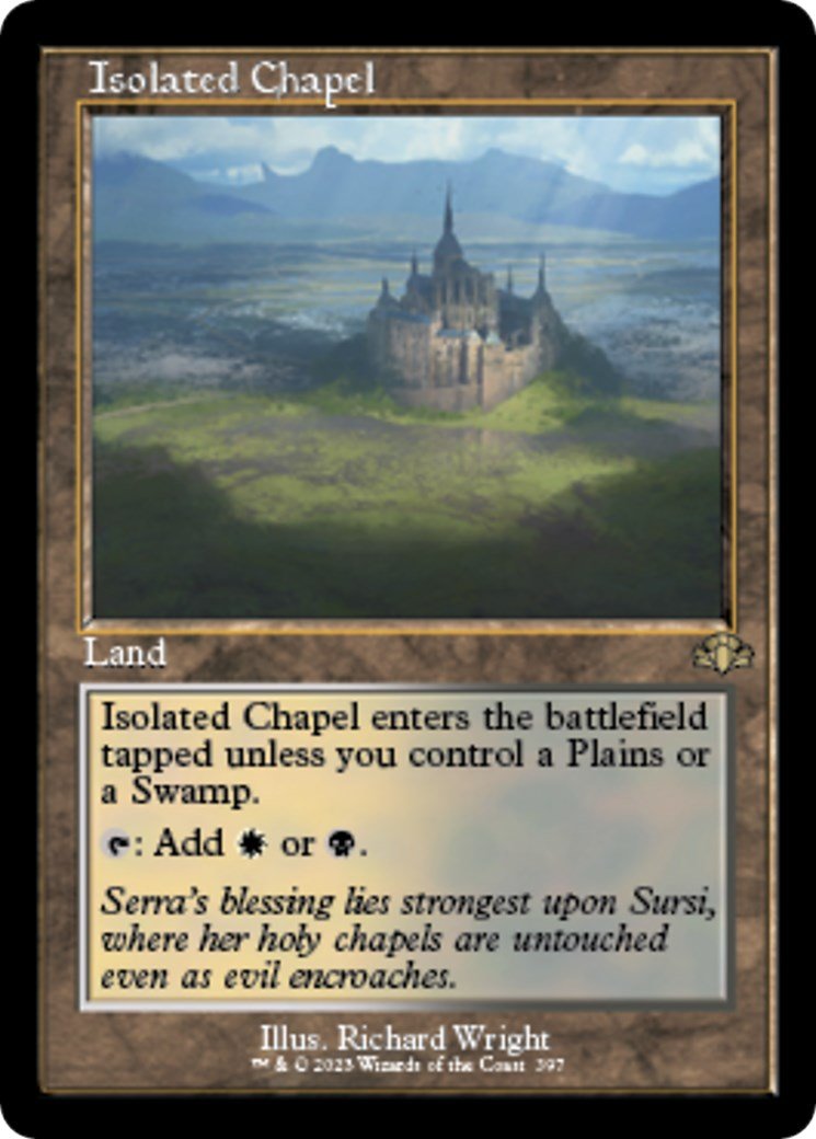 Isolated Chapel (Retro Frame) [DMR - 397] - Cartes Sportives Rive Sud