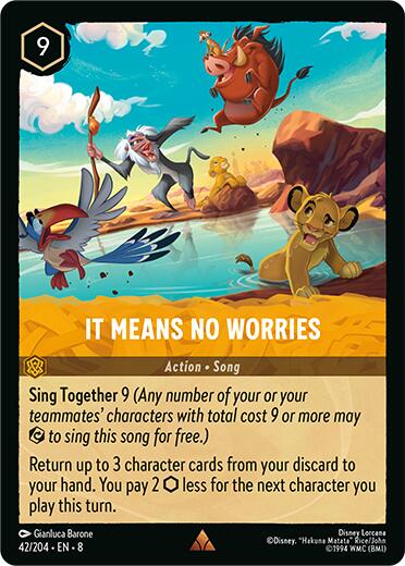 It Means No Worries [8 - 42/204] - Cartes Sportives Rive Sud