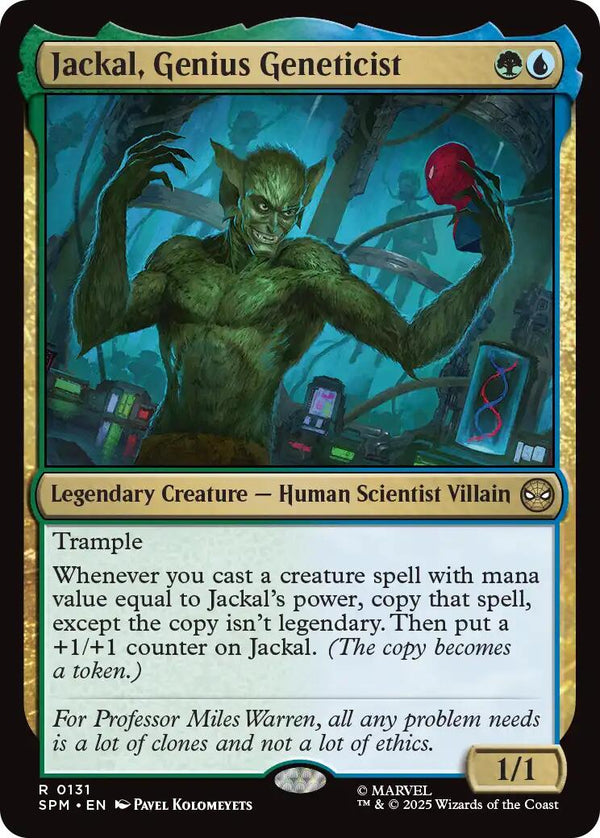 Jackal, Genius Geneticist [SPM - 131] - Cartes Sportives Rive Sud