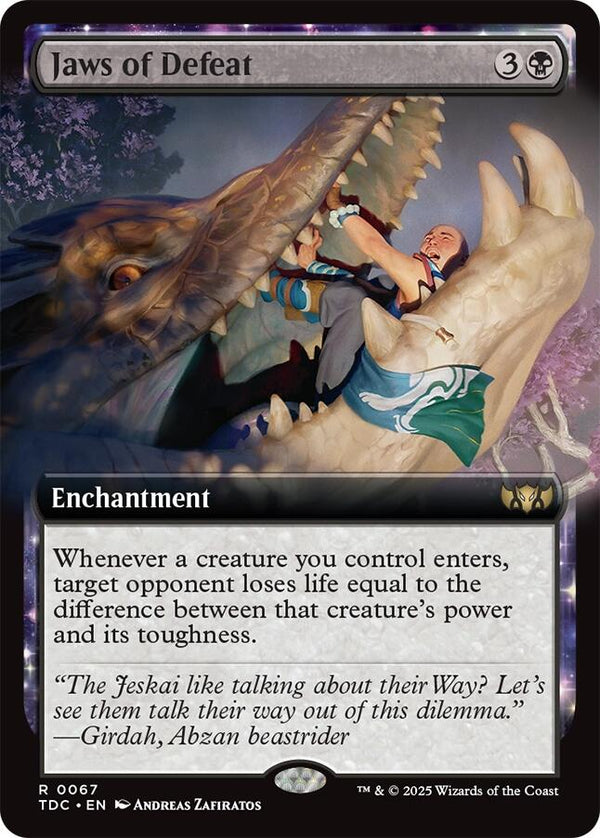 Jaws of Defeat (Extended Art) [TDC - 67] - Cartes Sportives Rive Sud