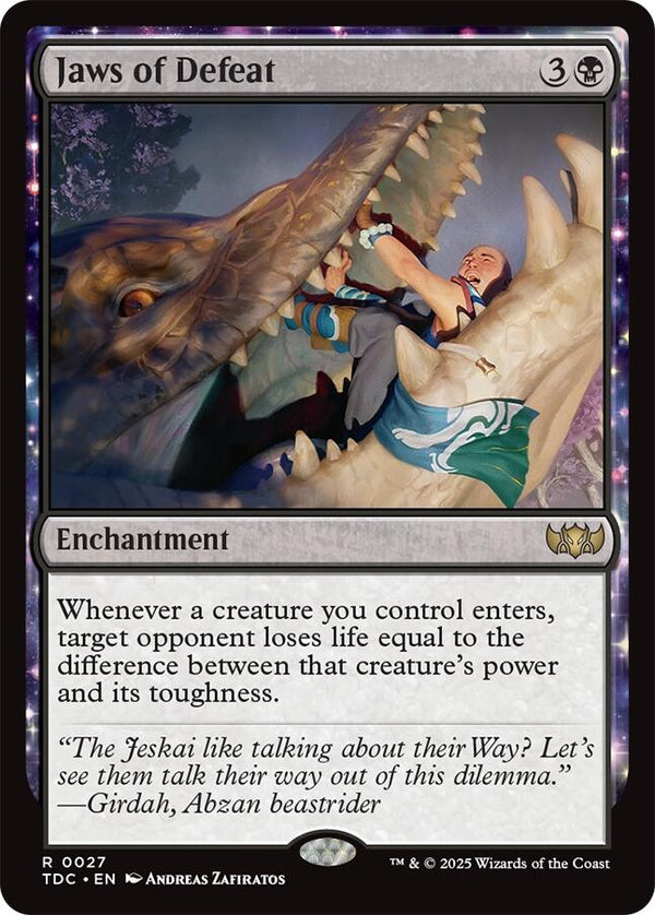 Jaws of Defeat [TDC - 27] - Cartes Sportives Rive Sud