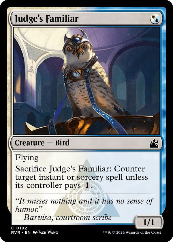 Judge's Familiar [RVR - 192] - Cartes Sportives Rive Sud