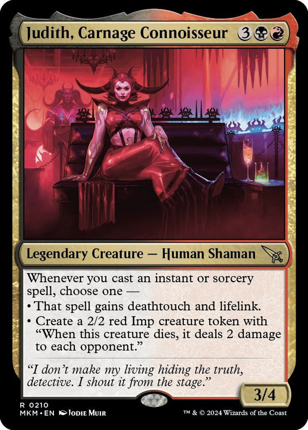 Judith, Carnage Connoisseur [MKM - 210] - Cartes Sportives Rive Sud