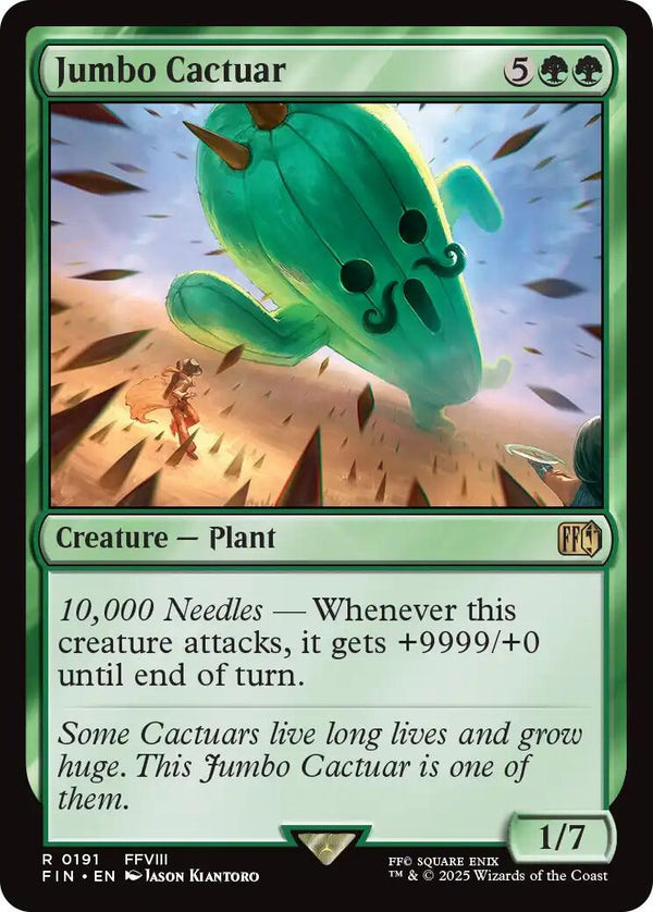 Jumbo Cactuar [FIN - 191] - Cartes Sportives Rive Sud