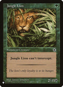 Jungle Lion [LIST] - Cartes Sportives Rive Sud