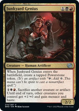 Junkyard Genius [BRO - 214] - Cartes Sportives Rive Sud