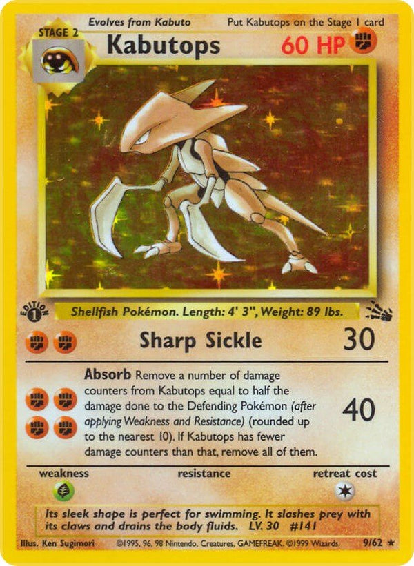 Kabutops (9) [FO - 09/62] - Cartes Sportives Rive Sud
