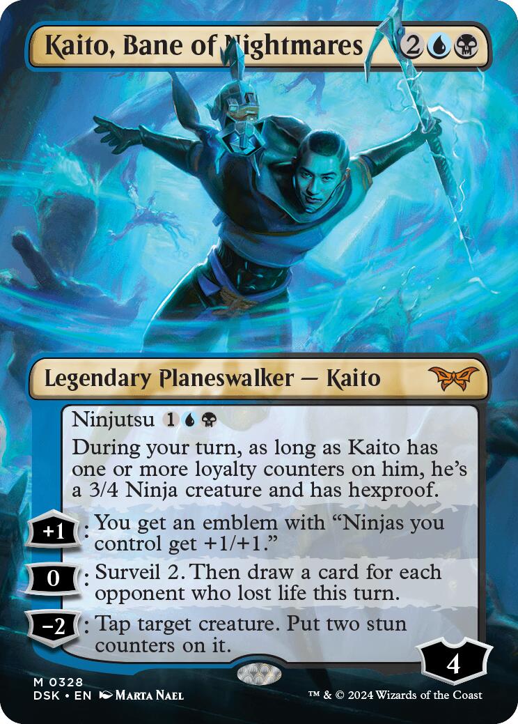 Kaito, Bane of Nightmares (Borderless) [DSK - 328] - Cartes Sportives Rive Sud