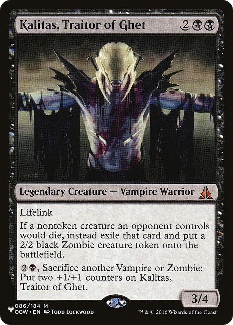 Kalitas, Traitor of Ghet [LIST - 86] - Cartes Sportives Rive Sud