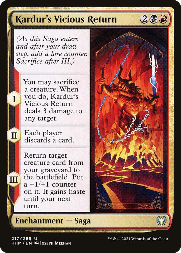 Kardur's Vicious Return [KHM - 217] - Cartes Sportives Rive Sud