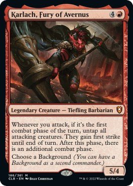 Karlach, Fury of Avernus [CLB - 186] - Cartes Sportives Rive Sud