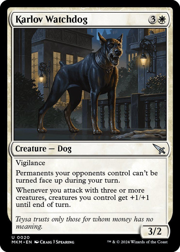 Karlov Watchdog [MKM - 20] - Cartes Sportives Rive Sud