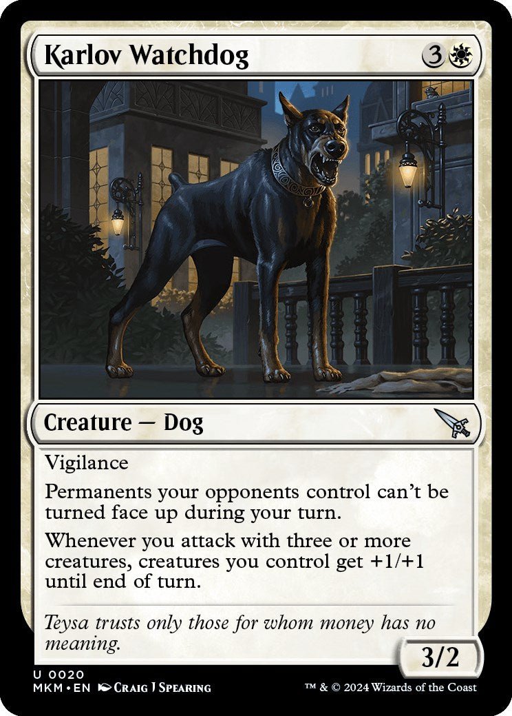 Karlov Watchdog [MKM - 20] - Cartes Sportives Rive Sud