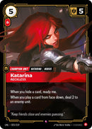 Katarina - Reckless [UNL - 023/219] - Cartes Sportives Rive Sud