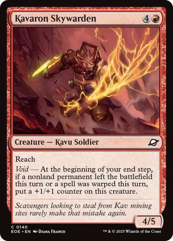 Kavaron Skywarden [EOE - 140] - Cartes Sportives Rive Sud